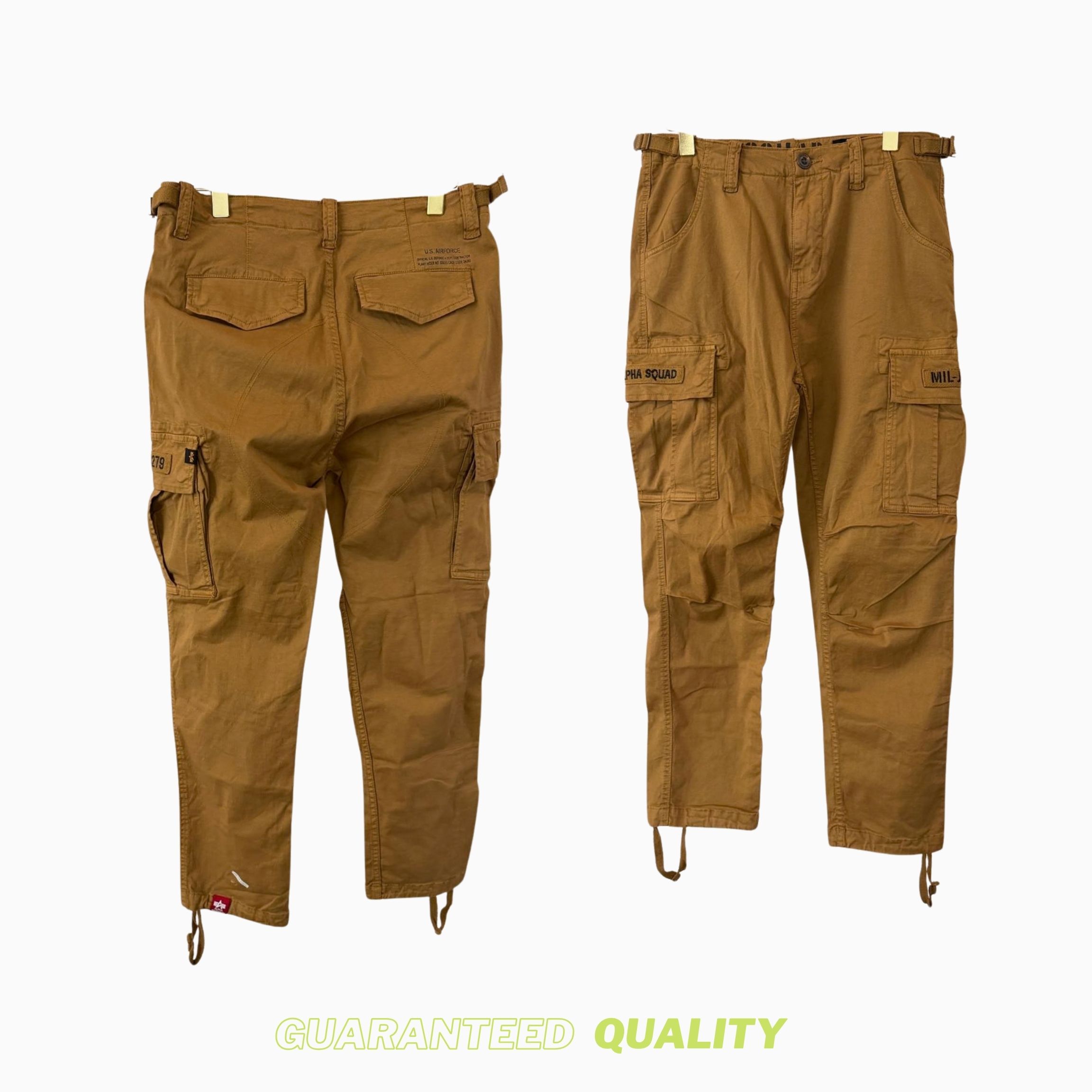 3EEEZ Atelier Pocket Cargo Pants - Camel Khaki